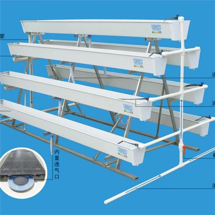 A Frame Vertical Farming Gutter Planting Trough