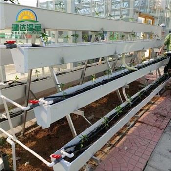 Hydroponisches Gemüserinnensystem